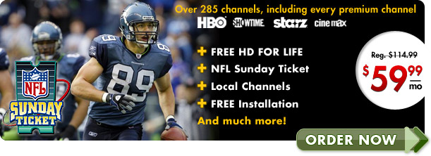 DIRECTV - Over 285 channels, including every premium channel
